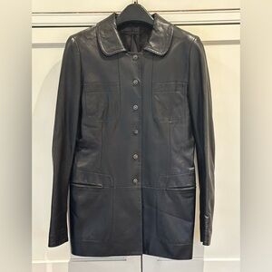 Buttery Soft Elie Tahari Black Leather Jacket - Women’s Medium